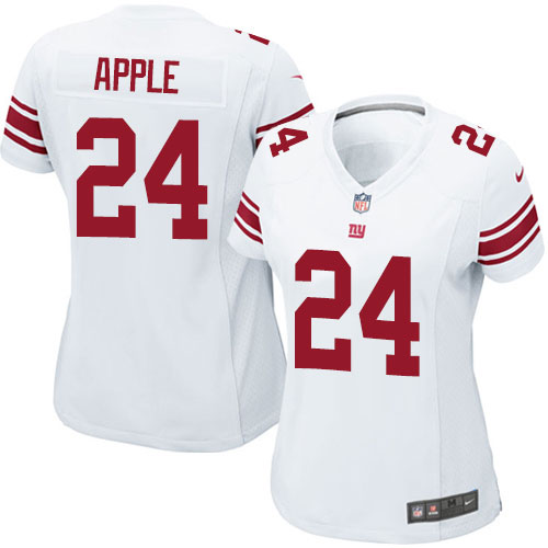 Women's Game Eli Apple Nike Jersey White Road - #24 NFL New York Giants